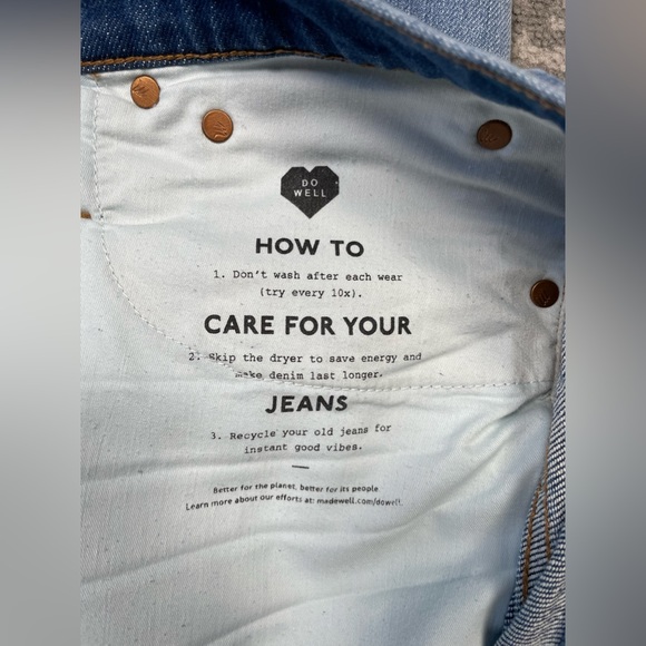 Madewell The Perfect Vintage Blue Jeans Size 33 - Picture 10 of 12